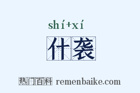 什袭是什么意思的图片
